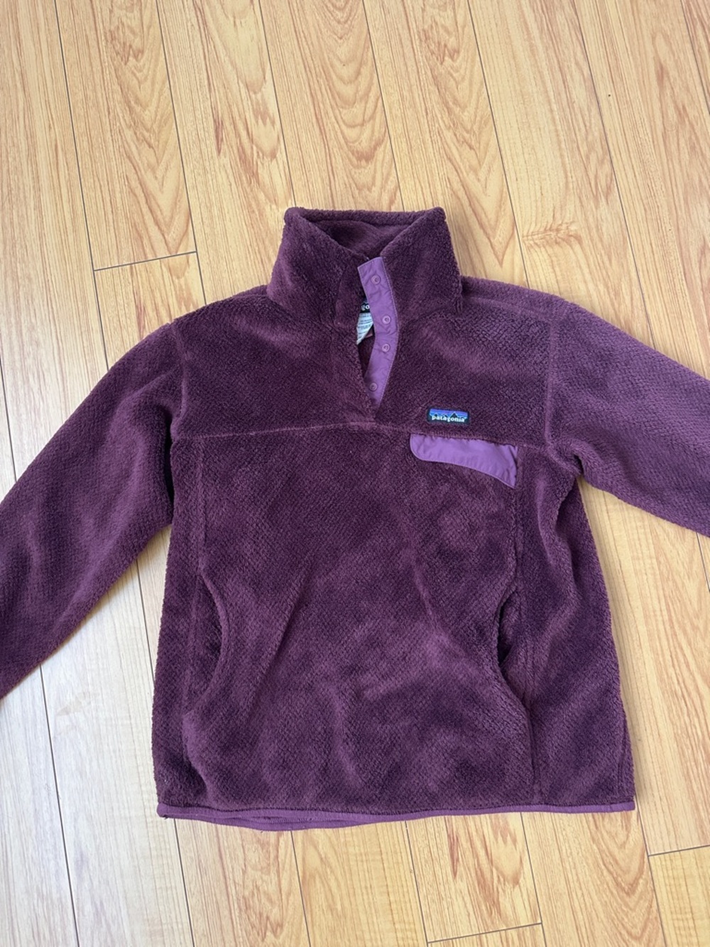 Patagonia Plum Fleece Snap-Front Pullover